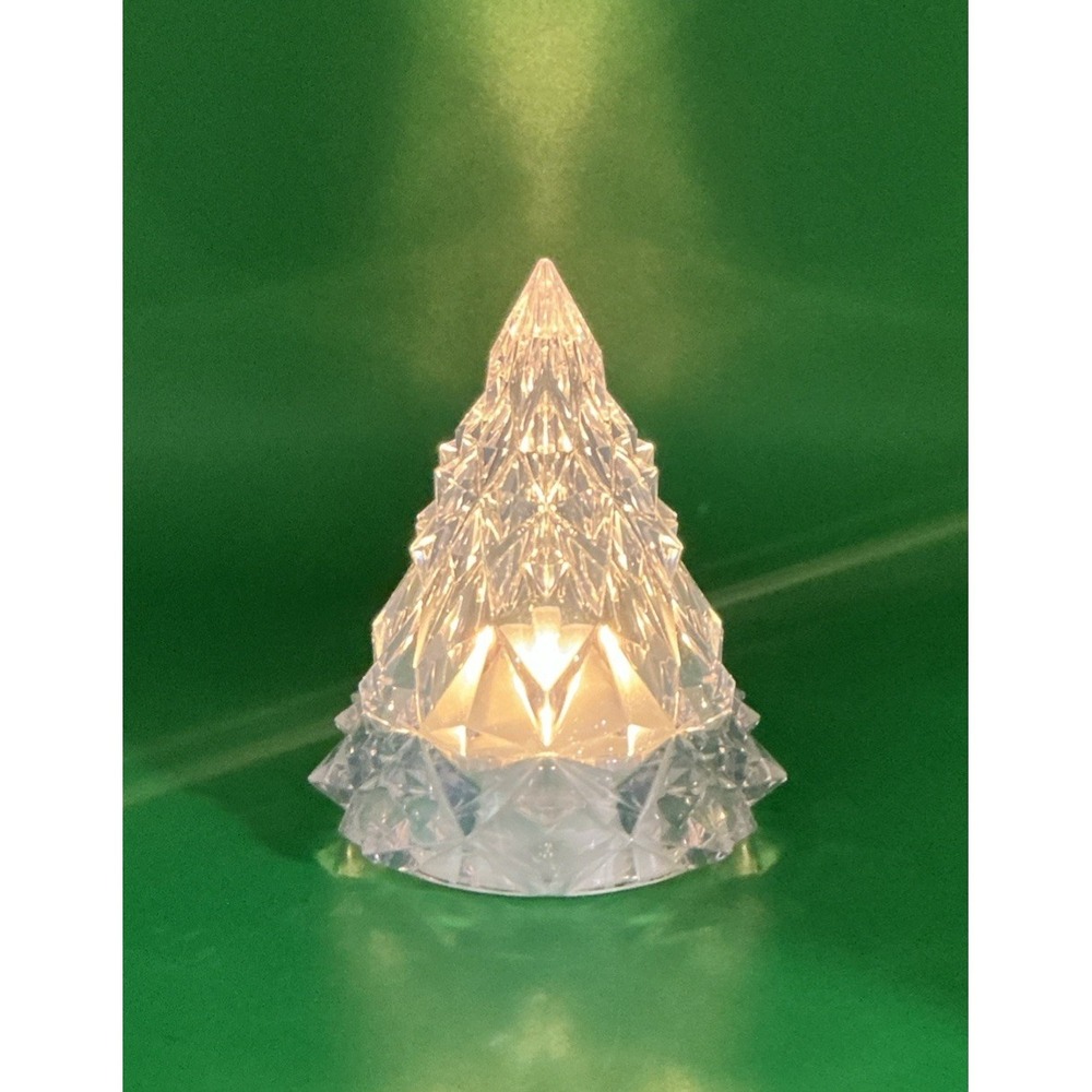 IKEA Vinterfint Miniature LED 4.25" Plastic Crystal Christmas Tree